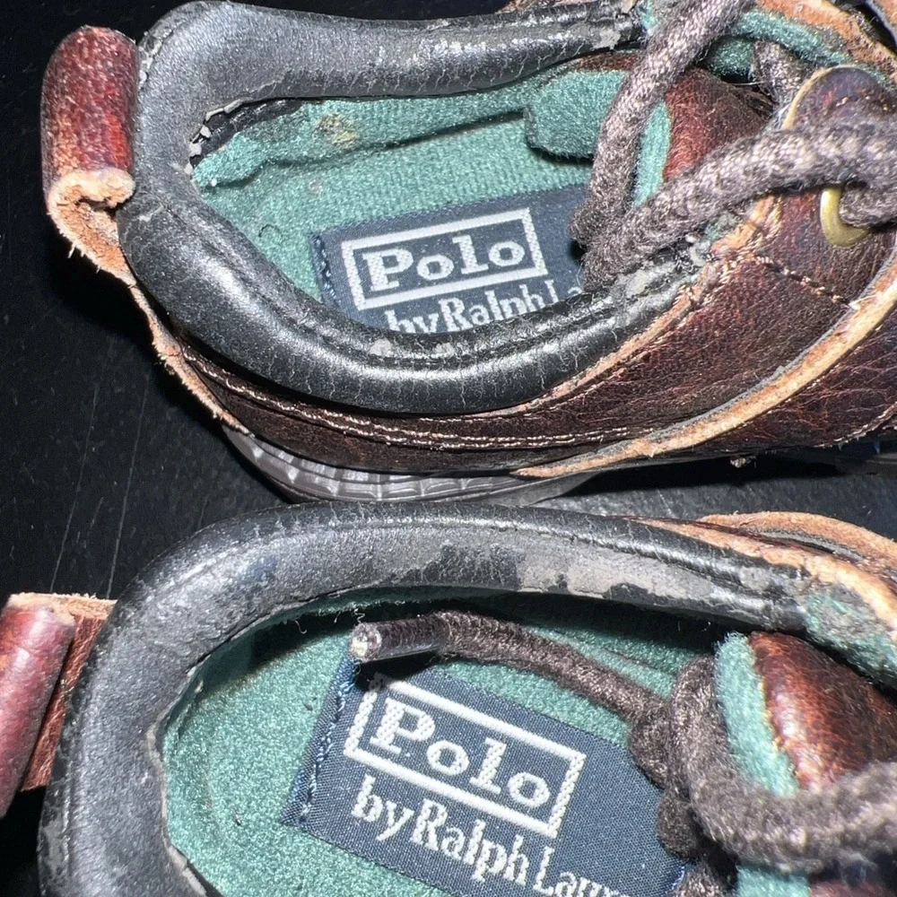 Polo by Ralph Lauren Toddler Baby Boys Ranger Low Oxford Brown Size 5‎ Leather